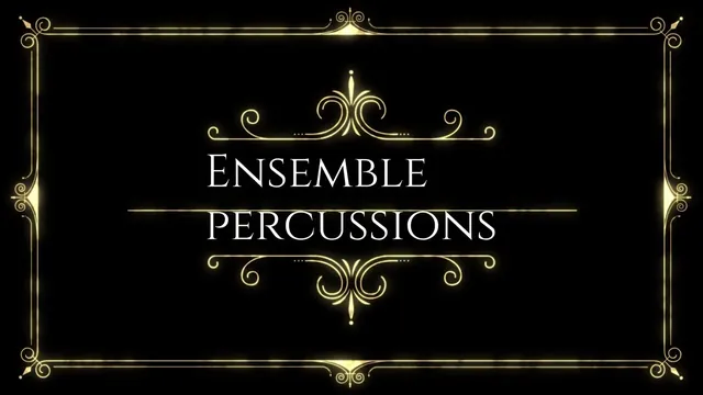 Visuel du concert de la Sainte-Cécile : ensemble percussions.